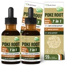 림프 시스템 Poke 루트 드롭, 림프 배수, 림프종에 대 한 보충, Immune 지원에 대 한 Goldenseal 추출과 함께 7, Detox & Cleanse에 대 한 Dandelion. 4온스