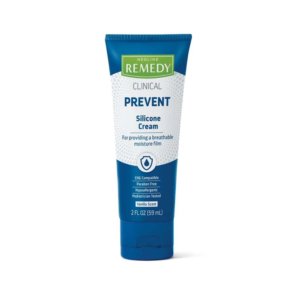 Medline Remedy 임상 실리콘 크림 (2개 oz 관), 바닐라 냄새, Breathable 영화, Soothing, Moisturizing, Nourishing, Hydrating 피부 관리, 균열을 위해, Chapped의 과민한 피부