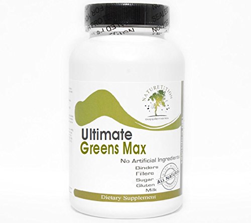 Ultimate Greens Max - Kelp Bladderwrack Dulse Clubmoss Irish Moss Gentian ~ 90 캡슐 - 첨가제 없음 ~ Naturetition 보충제