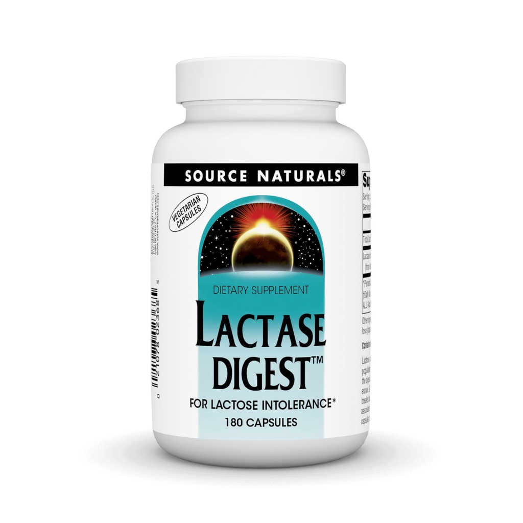 Source Naturals Lactase Digest, Lactose Intolerance* - 180 캡슐