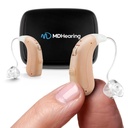 MDHearing VOLT OTC Hearing 노인, 의사 설계 충전식, 2 방향 마이크, 4 오디오 설정, 안경과 적합, 디럭스 충전기 포함 ...