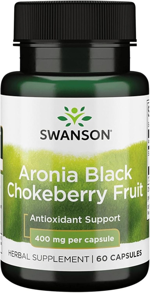 Swanson 전체 스펙트럼 Aronia (Chokeberry) 400 밀리그램 60 캡슐