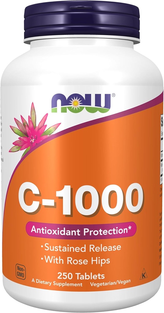 지금 음식, C-1000의 지금 음식 비타민 C-1000는 로즈 Hips, 250의 정제를 가진 방출을 중단했습니다