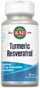 KAL 심황 Resveratrol 보충교재, 산화 방지제 지원, 공급 475 mg 심황 Curcumin, 심장 건강 및 합동 건강 지원, 급속한 Disintegration, 60 일 보증, 30의 서빙, 30의 정제