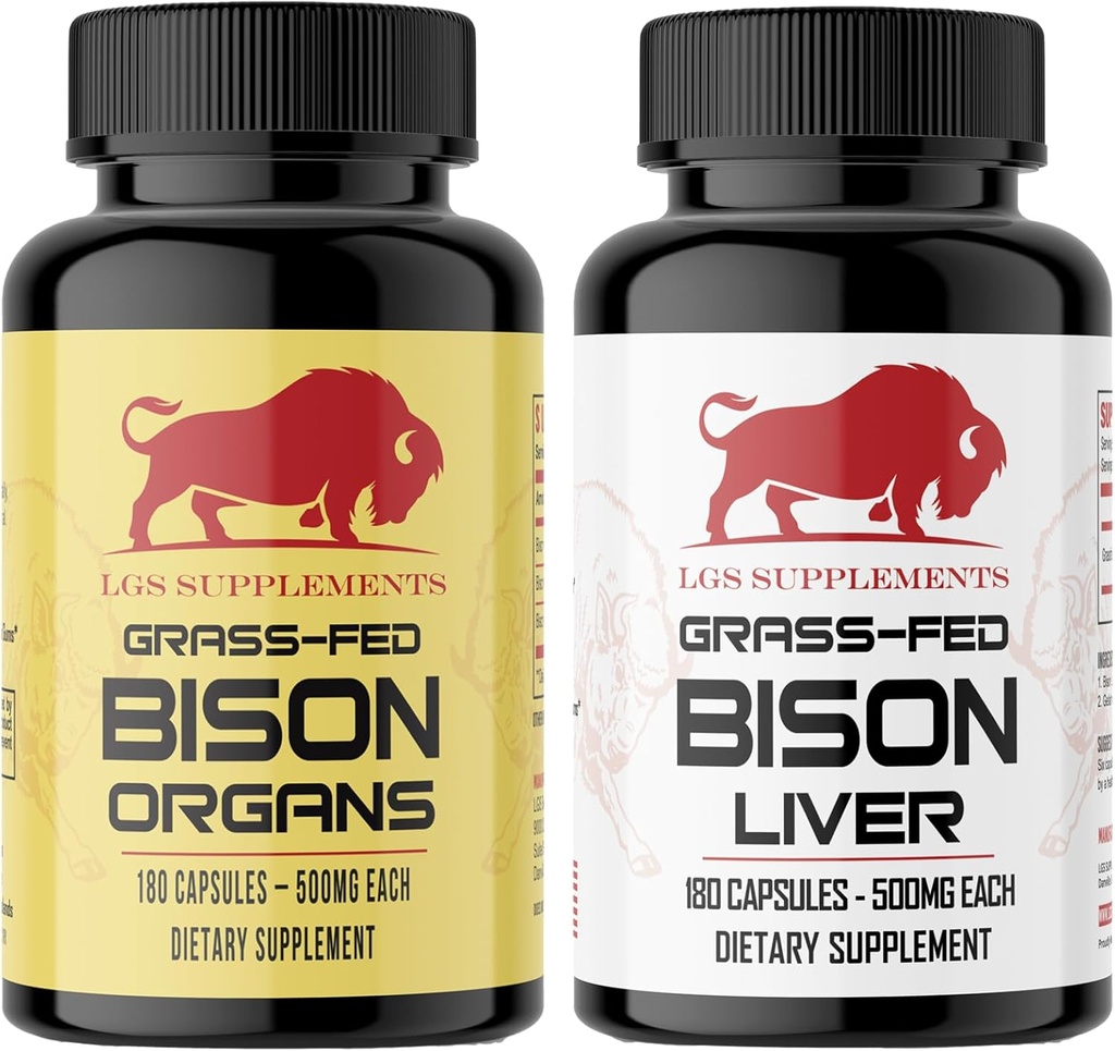 시동기 팩, 잔디에 의하여 융합되는 Bison Liver 캡슐, 기관 캡슐, 비 GMO, 지원 에너지 생산, 해독, 소화, Immunity 및 가득 차있는 몸 Wellness