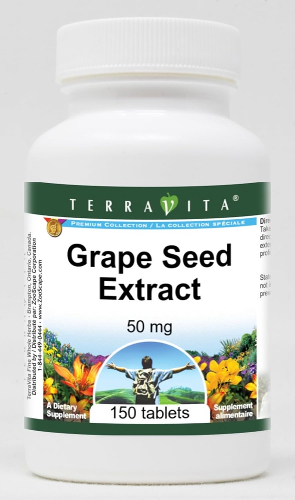 포도씨 추출물 - 50 mg (150의 정제, ZIN: 406583) - 2 팩