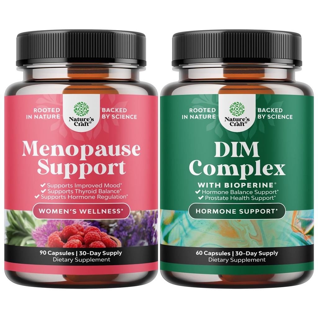 Total Menopause 보충교재의 뭉치 - 뜨거운 섬광 구호 - Dong Quai Vitex Chaste Berry와 Bioperine를 가진 까만 Cohosh 및 순수한 DIM - Broccoli Florets를 가진 Diindolylmethane 테스토스테론 Complex