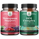 Total Menopause 보충교재의 뭉치 - 뜨거운 섬광 구호 - Dong Quai Vitex Chaste Berry와 Bioperine를 가진 까만 Cohosh 및 순수한 DIM - Broccoli Florets를 가진 Diindolylmethane 테스토스테론 Complex