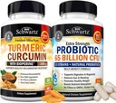 65 억 CFU 매일 Probiotic 보충교재 (1 달 공급) 흑퍼 추출물 1500mg Complex (Trial 크기)를 가진 Turmeric Curcumin 플러스