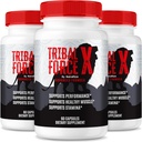 (3 팩) Tribal Force X 캡슐, TribalForceXL 남성용 최대 성능 지원, TribalForce X 모든 천연 알약, TribalForces XXL Lasting Energy, TribalForces X Review (180 캡슐)
