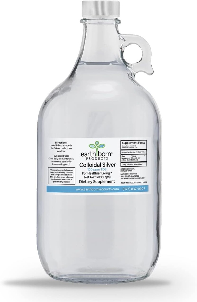 Monatomic 콜로이드 실버 (64OZ.)