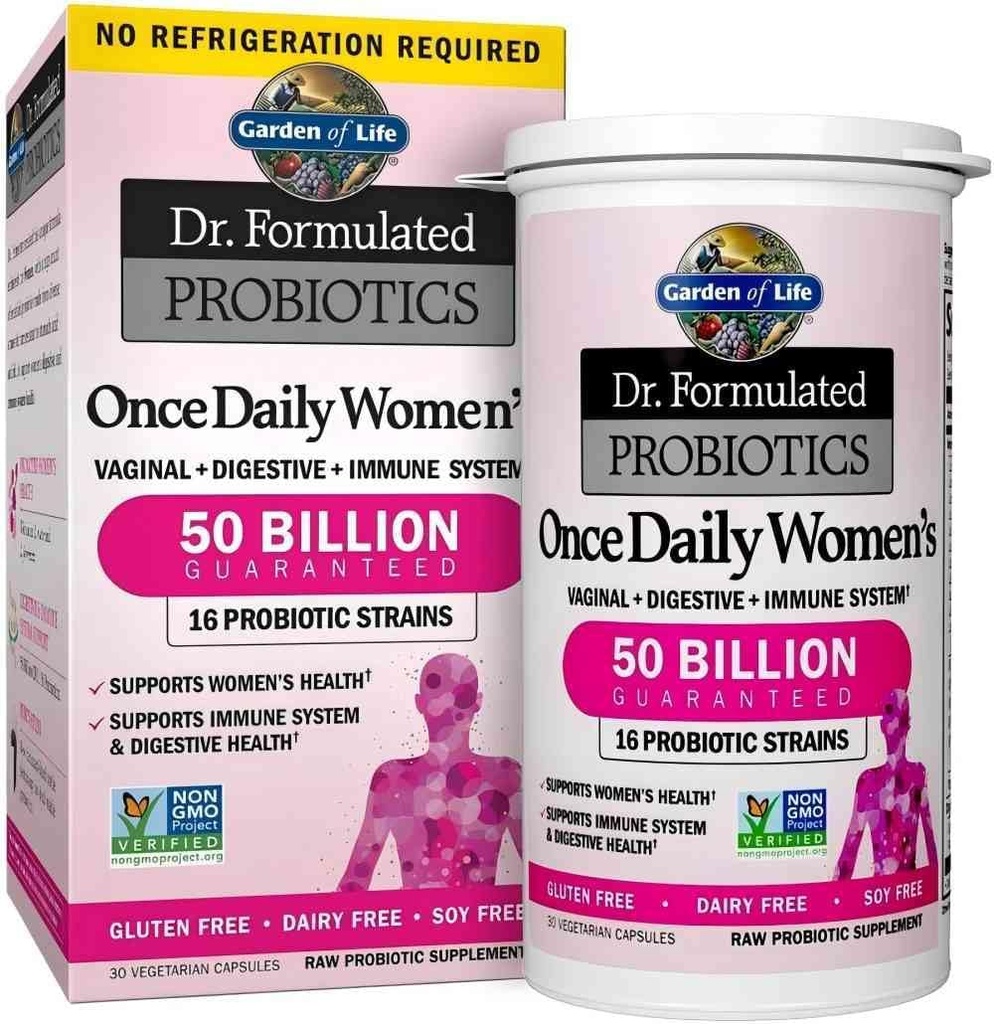 30 캡슐 한 번 매일 박사. 여성 50 억 CFU 16 Probiotic Strains에 대한 공식 Probiotics Digestive, Vaginal & Immune 건강, Dairy 무료. 1 팩