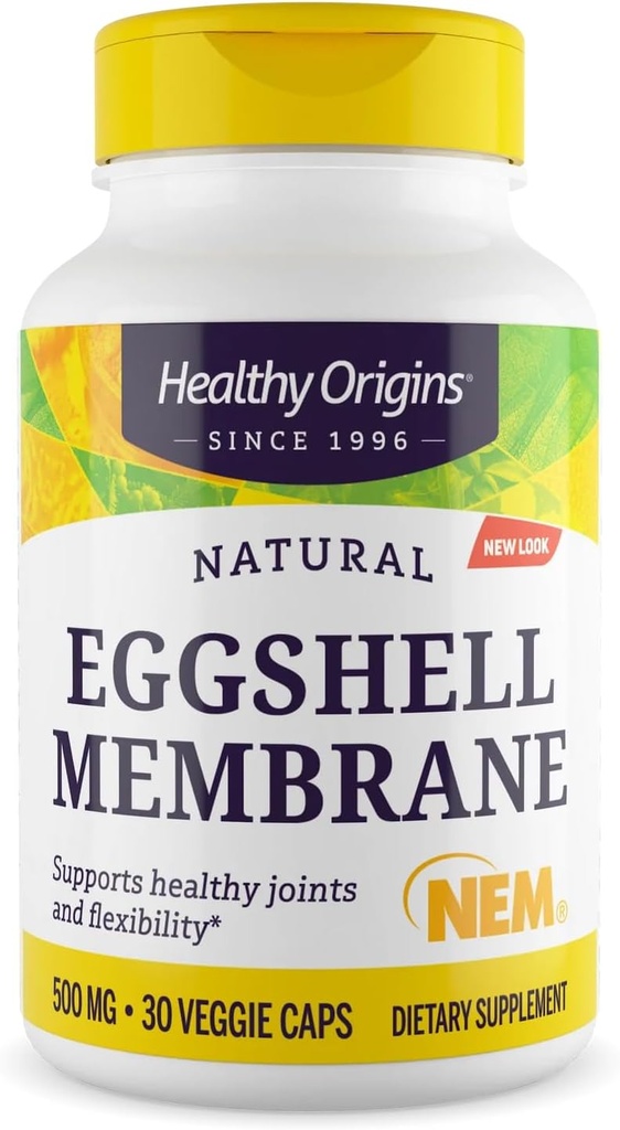 건강한 근원 계란 껍질 막 500 mg (NEM, 비 GMO, 글루텐 자유로운, 합동 지원), 30의 Veggie 모자