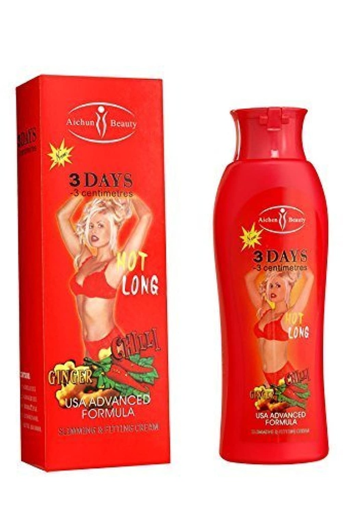 AICHUN BEAUTY 뜨거운 Chilli & Ginger 체중 감소 크림 체중 감소 지방 빠른 200ml (2 팩)