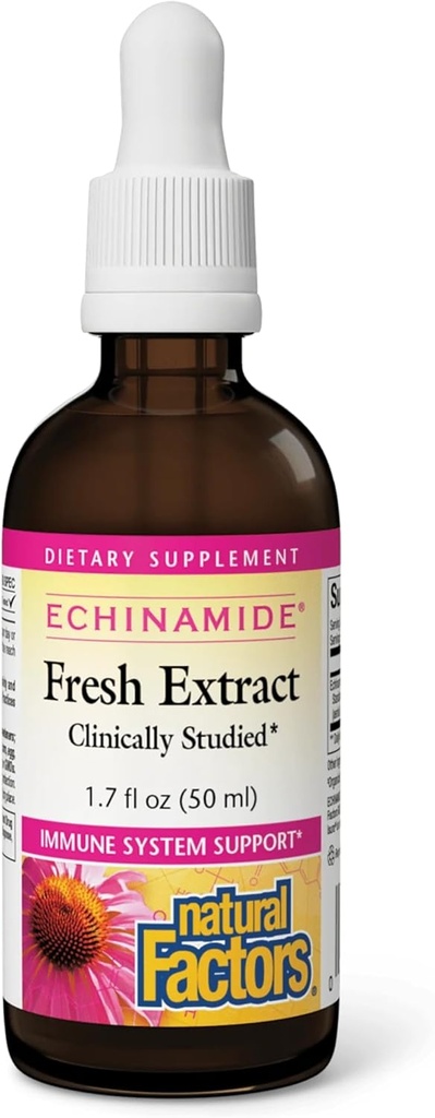 자연적인 요인 - Echinamide Echinacea 신선한 허브 추출물, 면역 체계 지원, 30의 서빙 (1.7 oz)