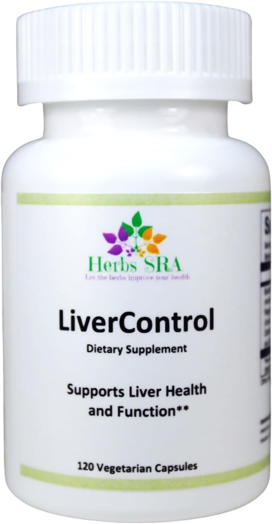 LiverControl - 버드 록 루트, 파파야 씨앗, 및 간선을 가진 규정식 보충교재 Liver Detox 및 건강, 120 Veg 모자, 미국에서 만든