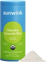 Sunwink Digestion Limeade Fiber Superfood Powder | Digestion을 위한 일일 섬유 분말 | 치코리 뿌리, 버드크, 탱커린 껍질을 사용한 프리바이오틱 섬유 분말 | Gut Health 지원 | 4.2 oz, 20 서빙