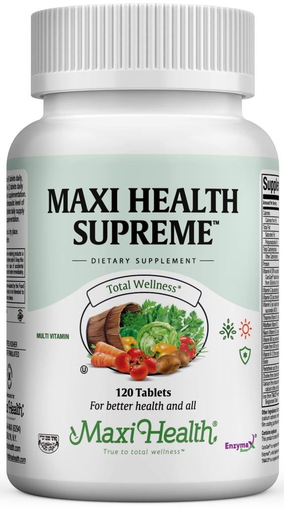 남성 및 여성을위한 Multivitamin - 무기물, CoQ10 및 산화 방지제와 함께 최고 높은 효능 일일 멀티 - 에너지, 면역 지원, 뼈, 심장 및 웰빙 - 비타민 A, C, D, E, B12, B6 및 Biotin 120 정제