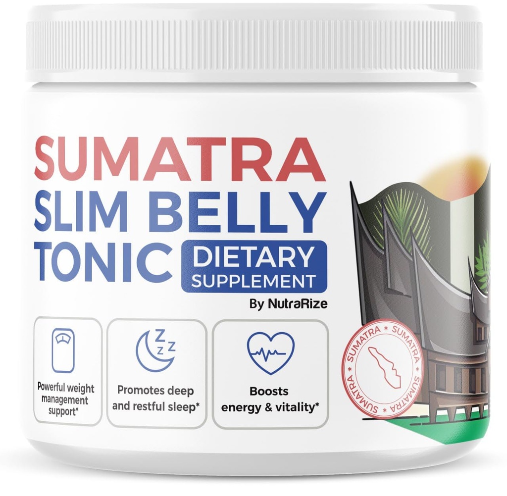 NutraRize Sumatra Slim Belly Tonic Powder - 다이어트 보충, 모든 자연 최대 강도 분말, 리뷰 (1 팩)