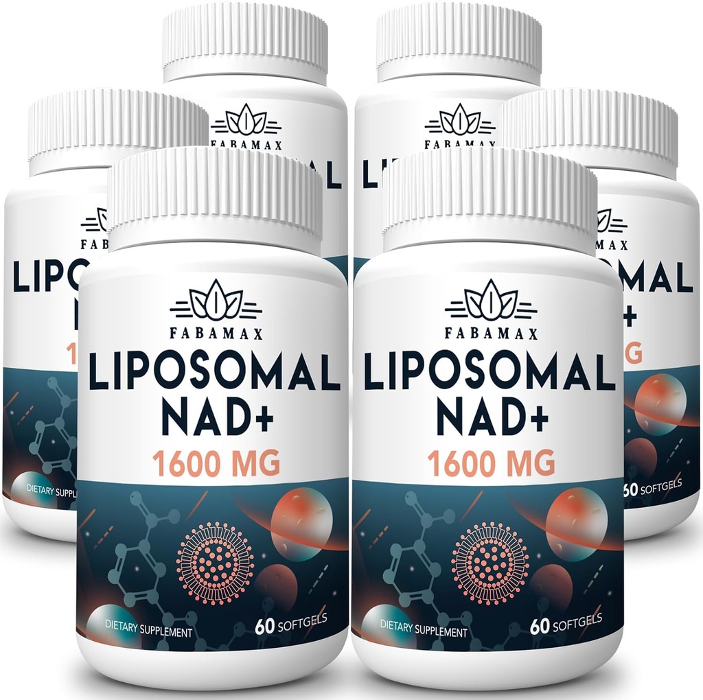 1600 mg Liposomal NAD 보충교재, 98% 순수한 NAD+ 보충교재, 나이 드는 방위, 에너지, 경도, 360 Softgels를 위한 NAD+를 밀어주기 위하여 Nicotinamide Riboside 또는 NADH에 우량한 흡수, 대안