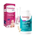 Conceive Plus Fertility Lubricant 8 x 4 그램 Applicators 및 Ovulation 지원 Inositol 보충교재 120 조사 뭉치