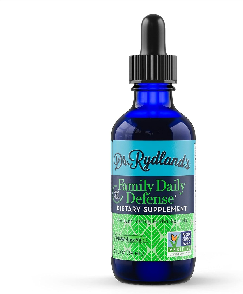 Dr. Rydland's Herbal Supplement | KidsWellness에 의해 생성 | 성인에게 안전하고 효과적인| 가족 일일 방어 | 일일 사용 및 여행 | 2 Ounce Bottle