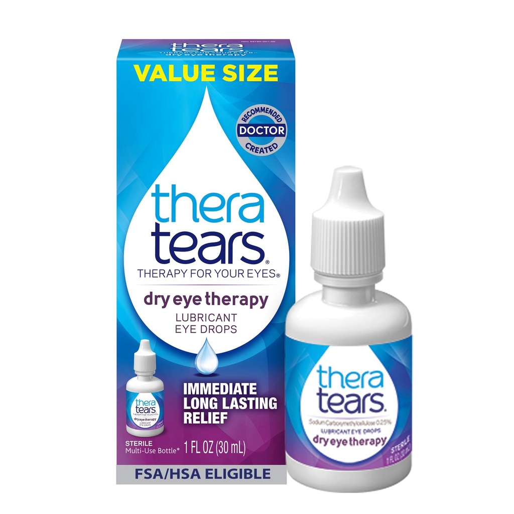 TheraTears는 건조한 눈, 1.0 Fl Oz를 위한 눈 치료 눈 하락을 말립니다
