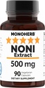 NONI 추출물 500 mg - 90의 Veg 캡슐 - Morinda Citrifolia - 90의 서빙