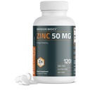 Bronson 아연 50 MG 높은 효능 지원 피부 건강 - Non-GMO, 120 채식 정제