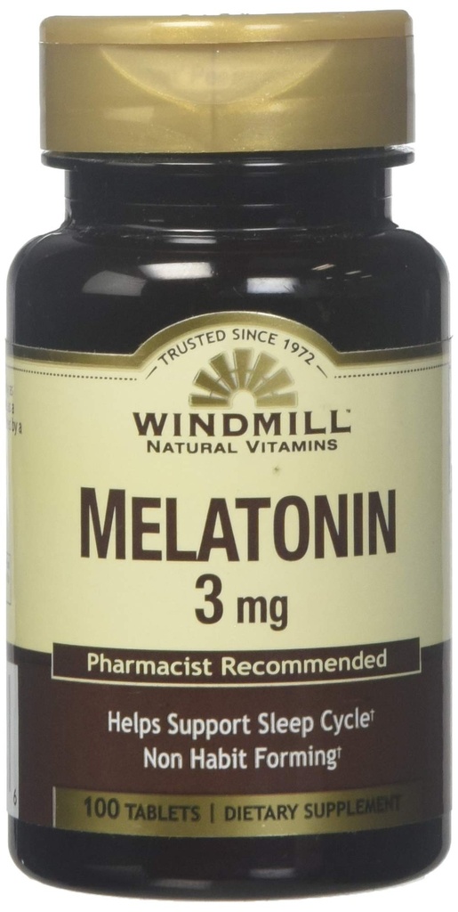 풍차 풍차 Melatonin 3 Mg 탭 100'S 풍차