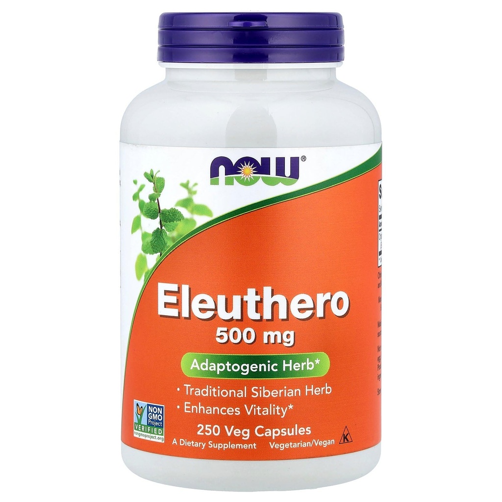 Eleuthero 500mg 지금 음식 250 모자