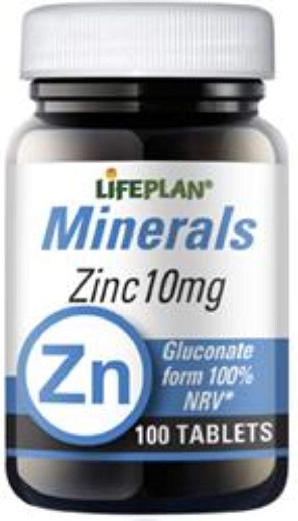 Lifeplan 10mg 아연 Gluconate 요소 - 100 정제 팩