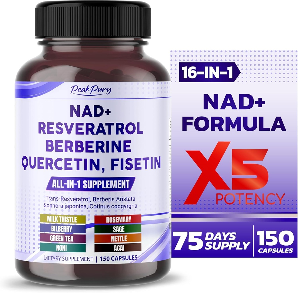 NAD+ Trans-Resveratrol Berberine Quercetin Fisetin 우유 이틀 - 미국에서 만드는