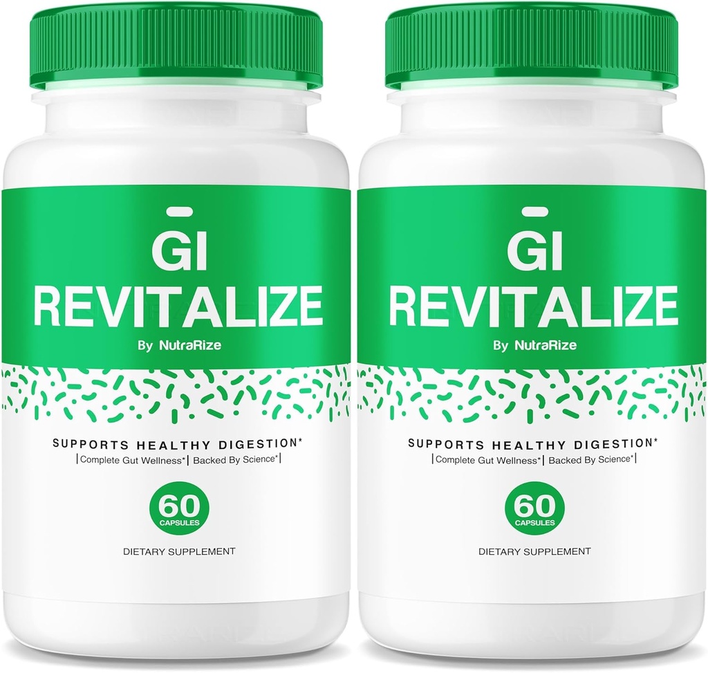 (2 팩) GI Revitalize - GI Revitalize Pro Pills to Support Healthy Digestion, GI Revitalized Advanced Formula for Gut Health, G I Revitalizer 최대 강도 보충 검토 (120 캡슐)