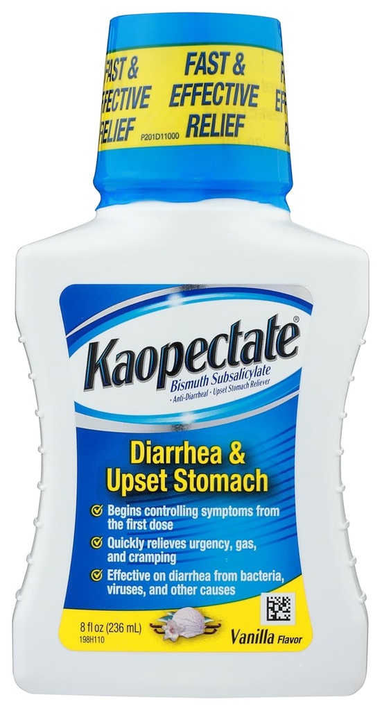 Kaopectate 다 Symptom 완화 용 Diarrhea Upset Stomach in Vanilla, 8 Fl Oz