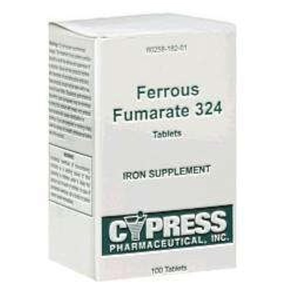 Cypress 약제 철 Fumarate 324의 정제, Boxed, 100ct
