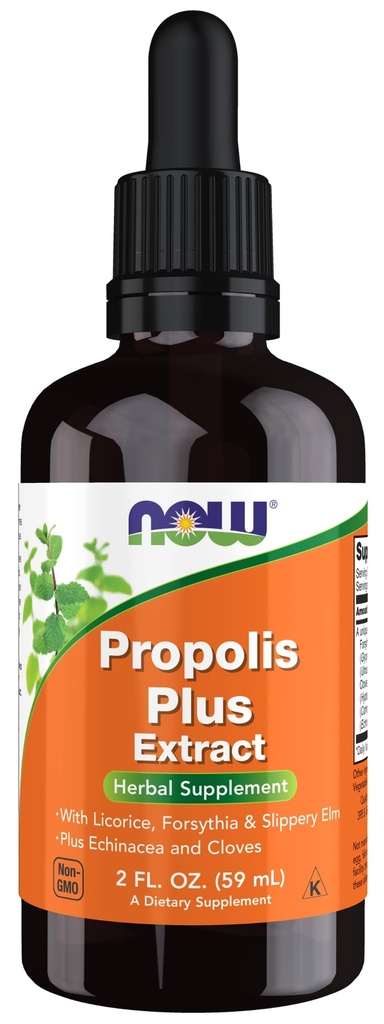 지금 식품 보충제, Propolis Plus 추출 물 액체 Dropper, 초본 보충, 2-Ounce