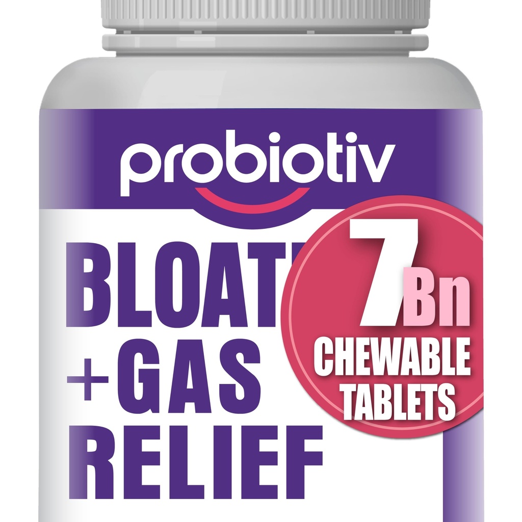 여성과 남성 7 억 CFU에 대한 가스 및 부유 지원 - Chewable Probiotics & Lactobacillus Reuteri, Occasional Bloating, Gut Comfort & Digestive Health에 대한 매일 소화 효소