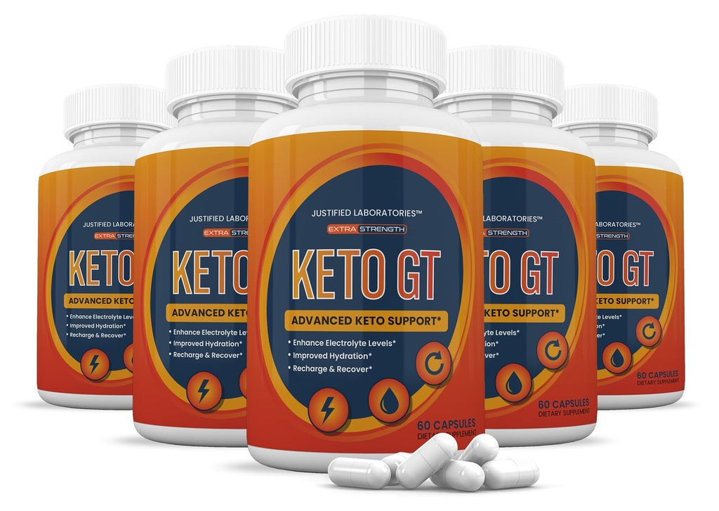 (5 팩) Keto GT Keto 알약 1275MG 새로운 & 개량한 공식은 Apple Cider Vinegar 여분 처녀 올리브 기름 분말 녹차 잎 300 캡슐을 포함합니다