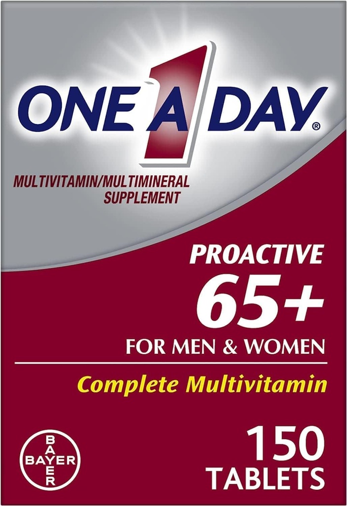 남자와 여자를 위한 1 일 Proactive 65 Plus Multivitamins, 1 일 1 일 2 팩