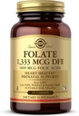 Solgar Folate 1,333 mcg DFE (Folic Acid 800 mcg) - 250 정제 - Prenatal Support - Non-GMO, Vegan, Gluten Free, Dairy Free, Kosher - 250 서빙