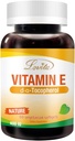 Lovita 비타민 E 400 IU Softgels의 자연적인 268 mg (D 알파 Tocopherol로), 건강한 피부, 머리, 못 & 면역 체계 지원, 60의 채식주의자 Softgels를 위한 채식주의자
