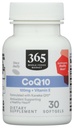 전체 식품 시장의 365, CoQ10 100 MG Plus 비타민 E, 30 조사