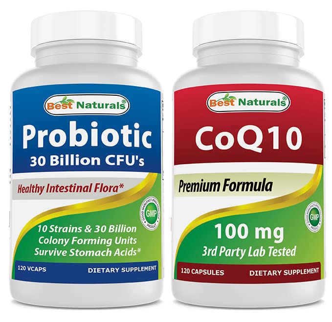 제일 자연적인 Probiotic 10 Strains & 30억 CFU & COQ10 100 mg