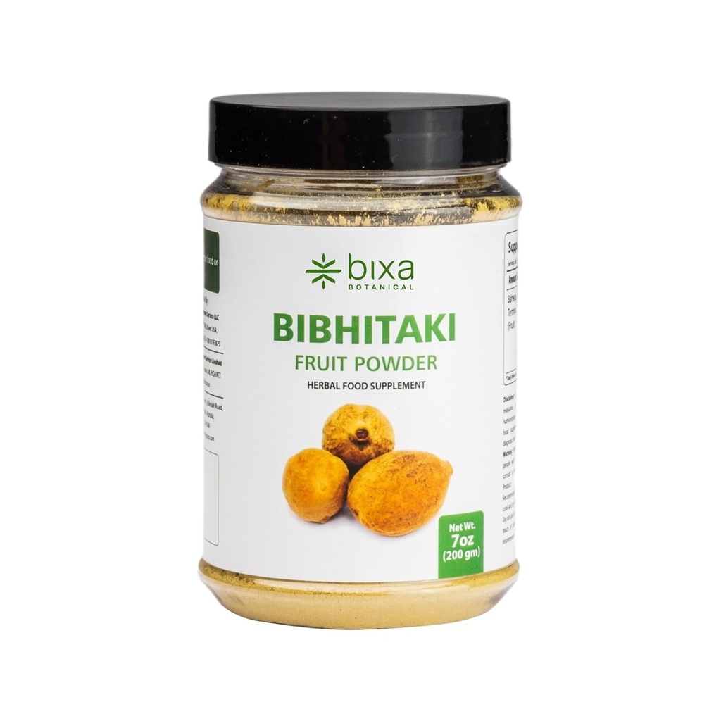 비스바 BOTANICAL Bibhitaki 분말 | 타니아 Belerica | 바헤다 炉端串 Ayurvedic Herbal Supplement | 200 그램 / 7 OZ | 글루텐 프리, 비 GMO, 증기 치료, 채식, 100 % 순수