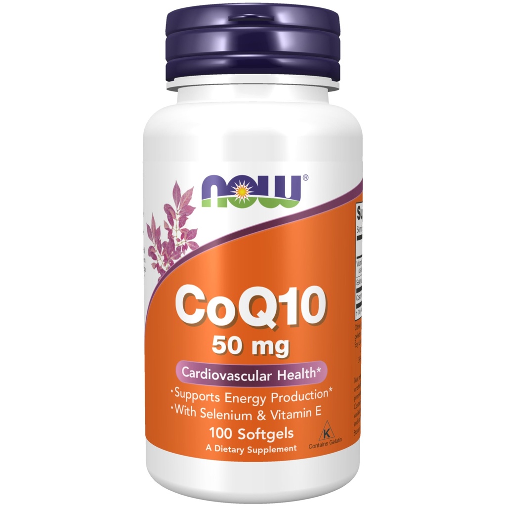 지금 보충 교재, CoQ10 50 mg의 약제 급료, 발효작용, 100 Softgels에 의해 생성되는 모든 이동 모양