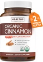 USDA 유기 Ceylon Cinnamon 알약 - 가득 차있는 몸 산화를 억제하는 지원을 위한 서빙 당 1000mg를 가진 높은 힘 Ceylon Cinnamon 보충교재 - Vegan Non-GMO cGMP Made & Lab Verified (2 달 공급)