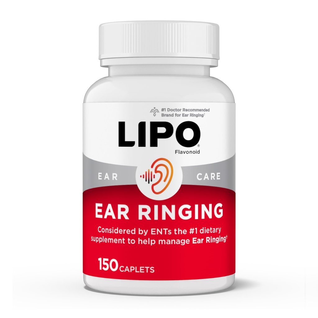 Lipo-Flavonoid Plus Tinnitus Relief - 반지 귀에 대한 의사 추천 - 비타민 C, B1, B2, B6, B12, & 칼슘과 임상 입증 레몬 Bioflavonoid Complex - 150 캡슐