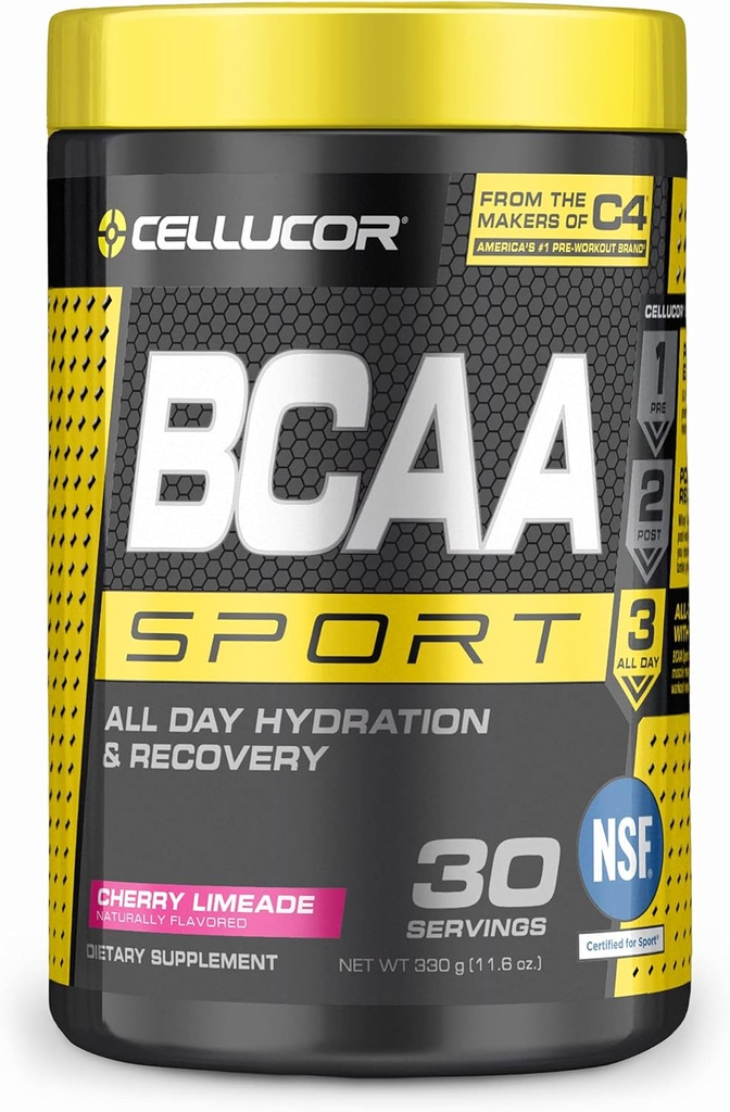 Cellucor BCAA 스포츠, Hydration & 회복, 체리 Limeade, 30의 서빙을 위한 BCAA 분말 스포츠 음료