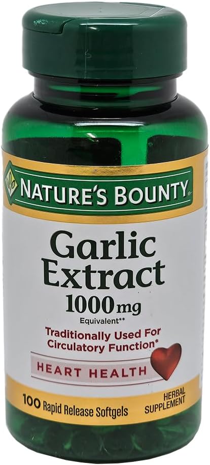 자연의 Bounty 마늘 1000 mg Softgels 100 ea